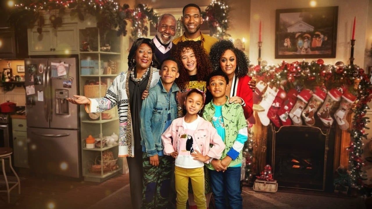 Szene aus Weihnachten mit Familienanhang
