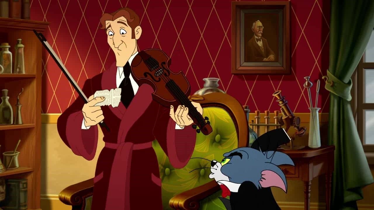 Szene aus Tom und Jerry als Sherlock Holmes und Dr. Watson