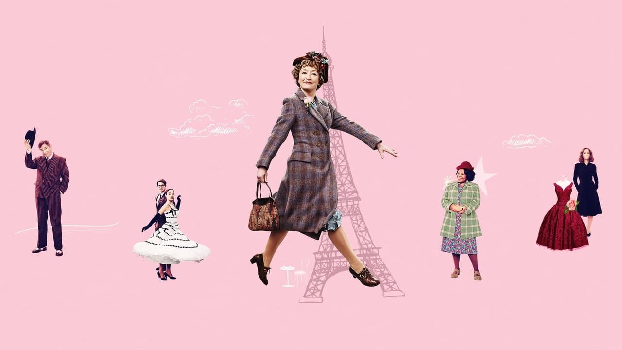 Szene aus Mrs. Harris und ein Kleid von Dior