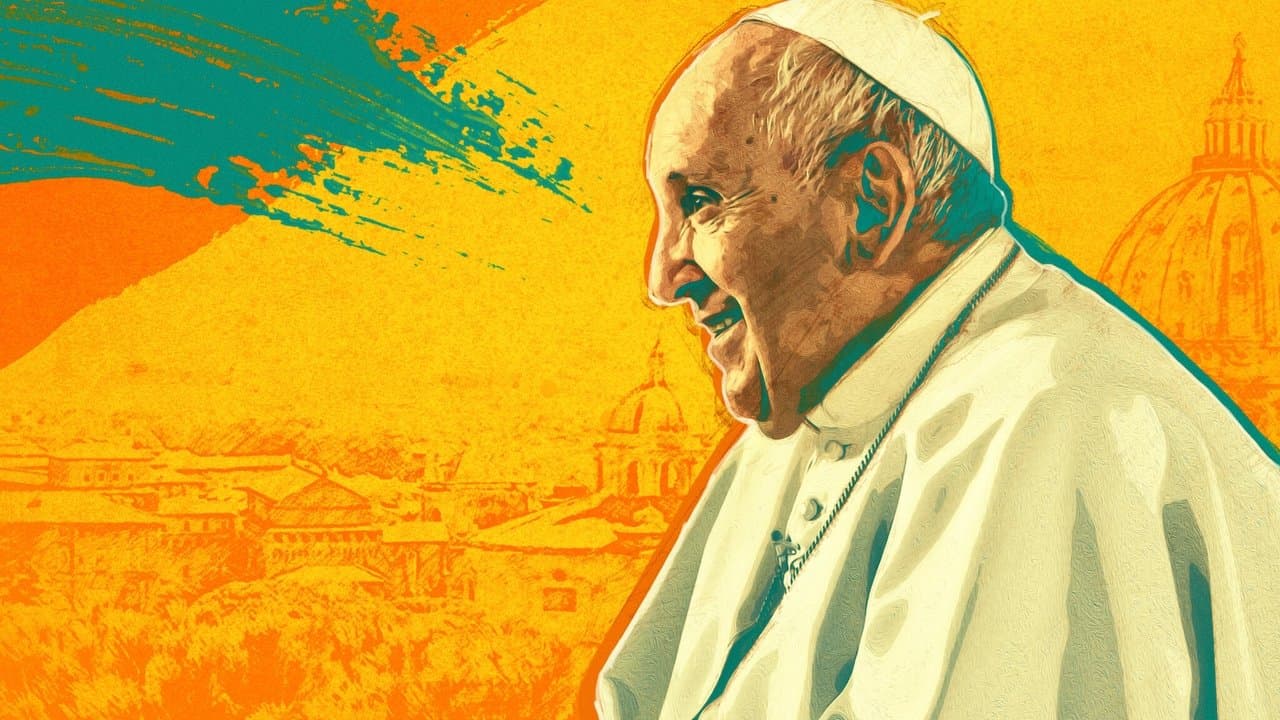 Szene aus Geschichten einer Generation mit Papst Franziskus