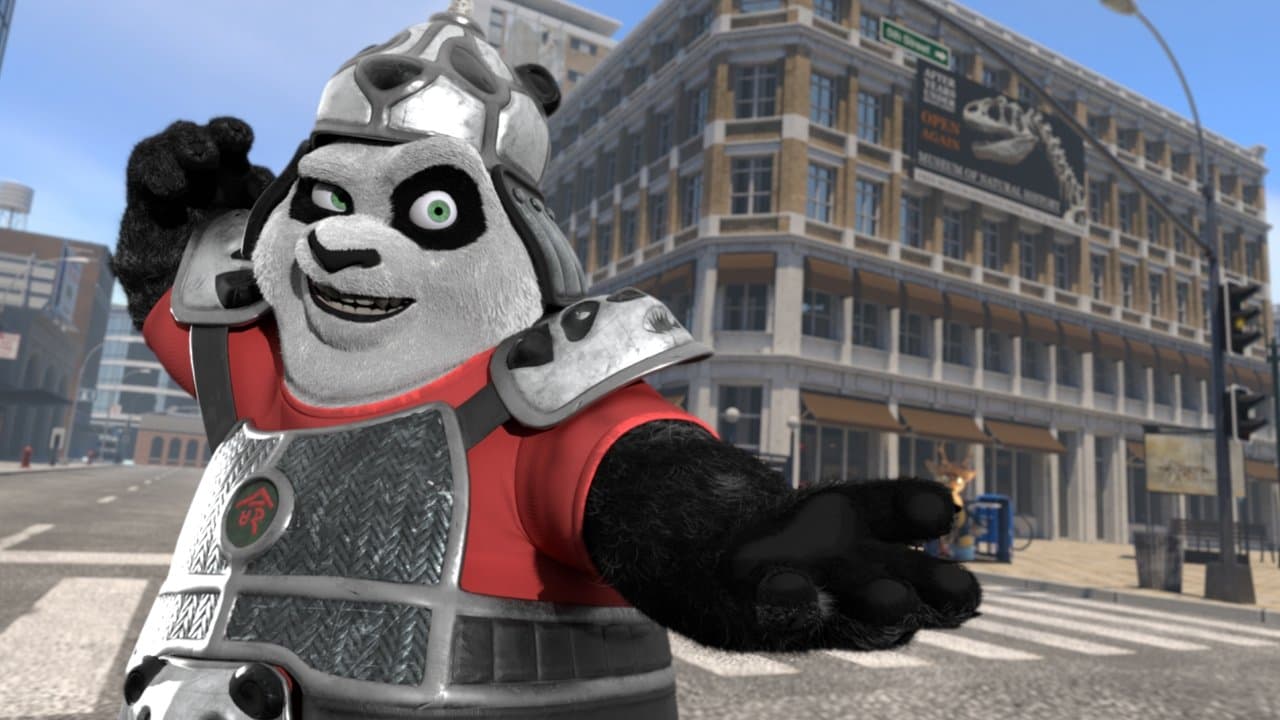 Szene aus Panda vs. Aliens