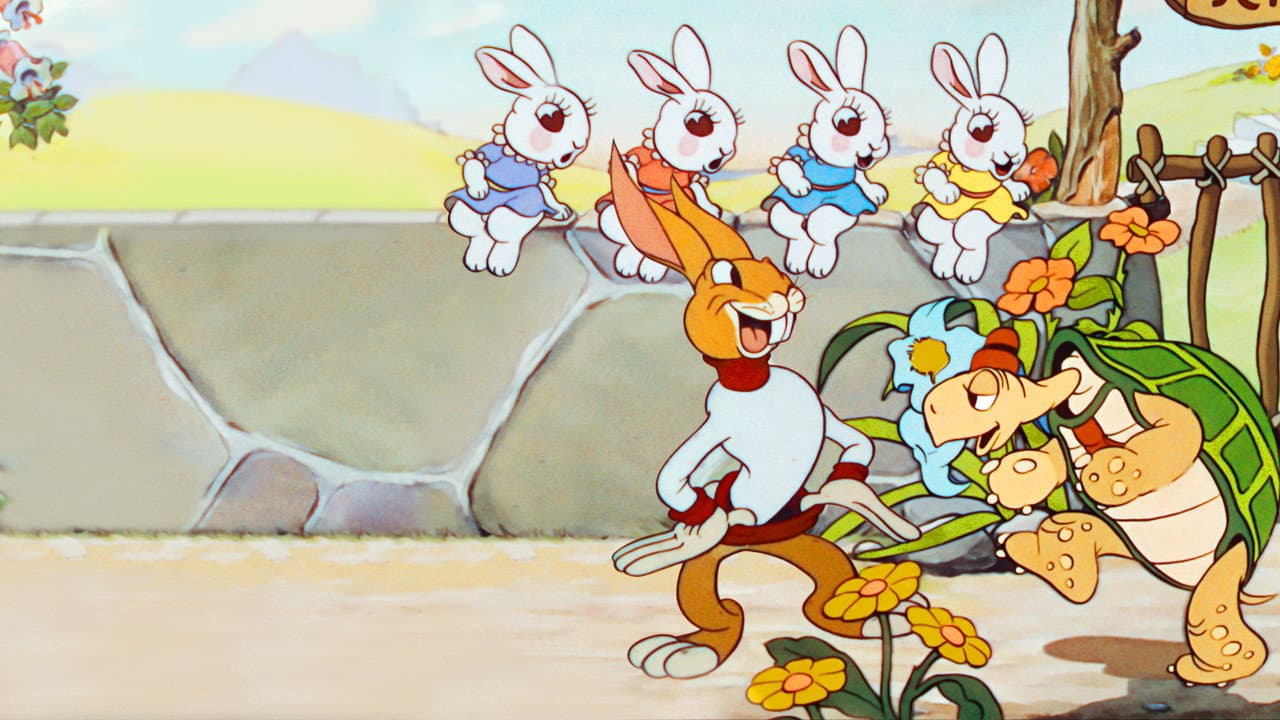 Szene aus Die Schildkröte und der Hase