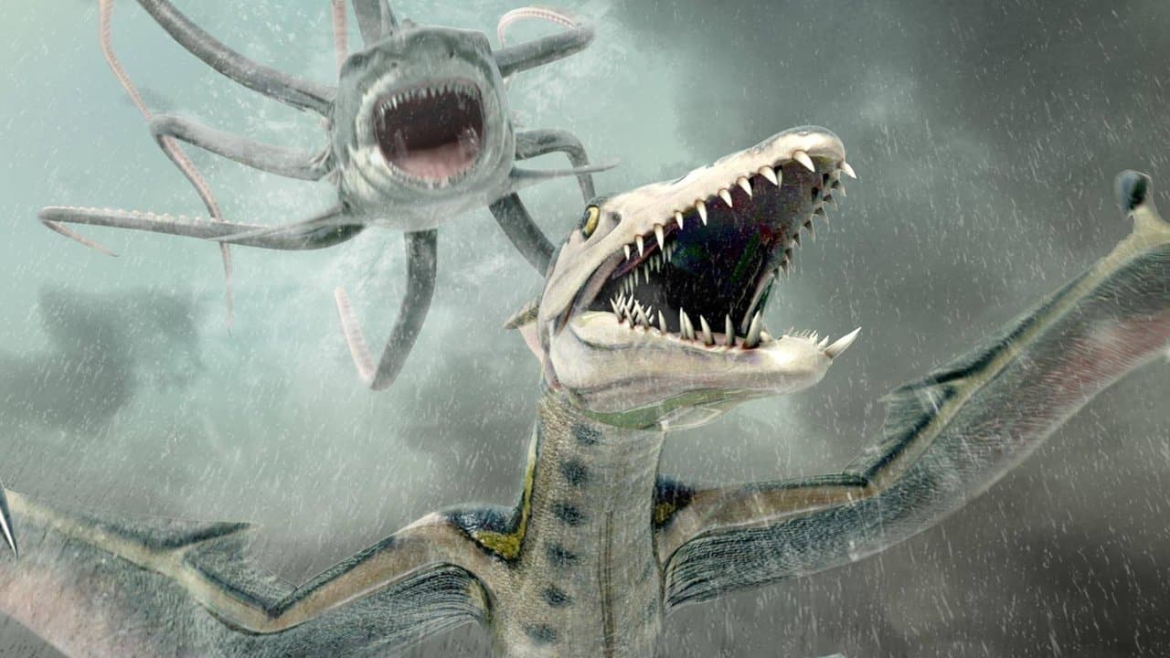 Szene aus Sharktopus vs Pteracuda - Kampf der Urzeitgiganten