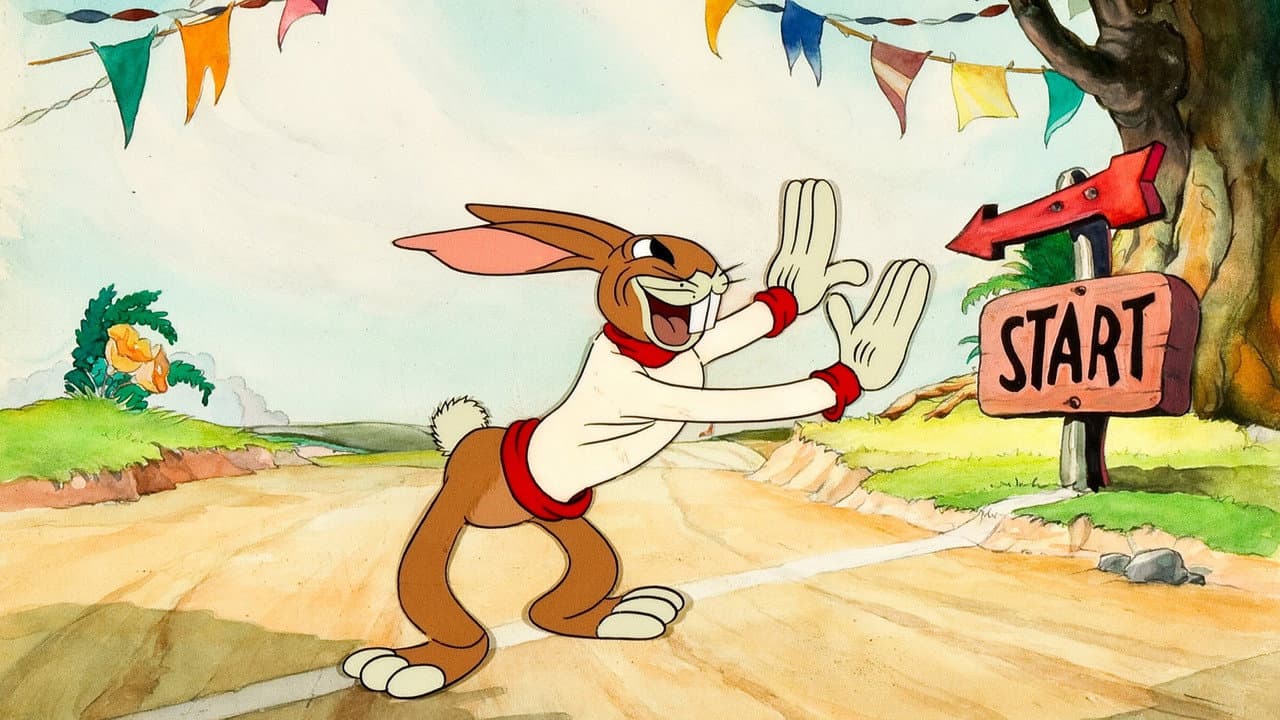 Szene aus Die Schildkröte und der Hase