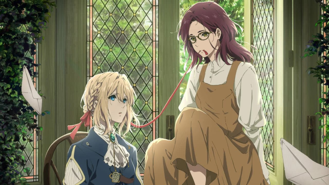 Szene aus Violet Evergarden und das Band der Freundschaft