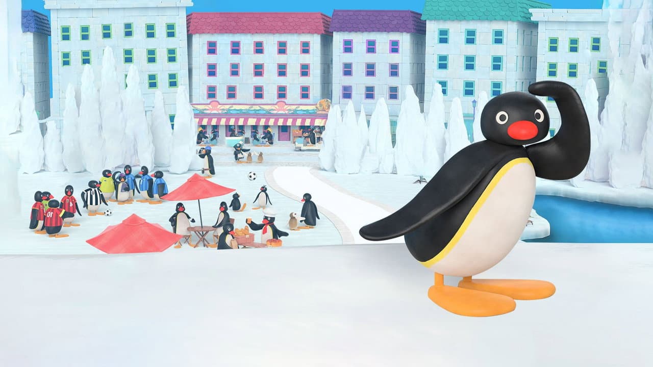 Szene aus Pingu in der Stadt