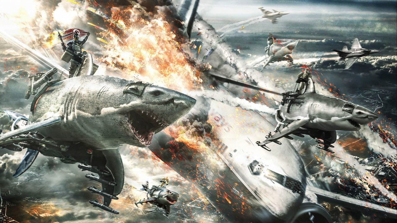 Szene aus Sky Sharks