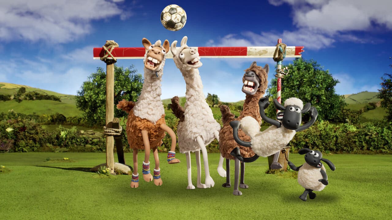 Szene aus Shaun das Schaf - Die Lamas des Farmers