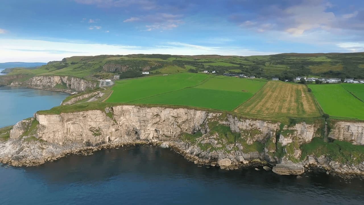 Szene aus Irland von oben