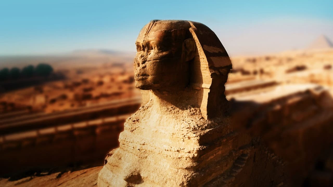 Szene aus Ägypten von oben