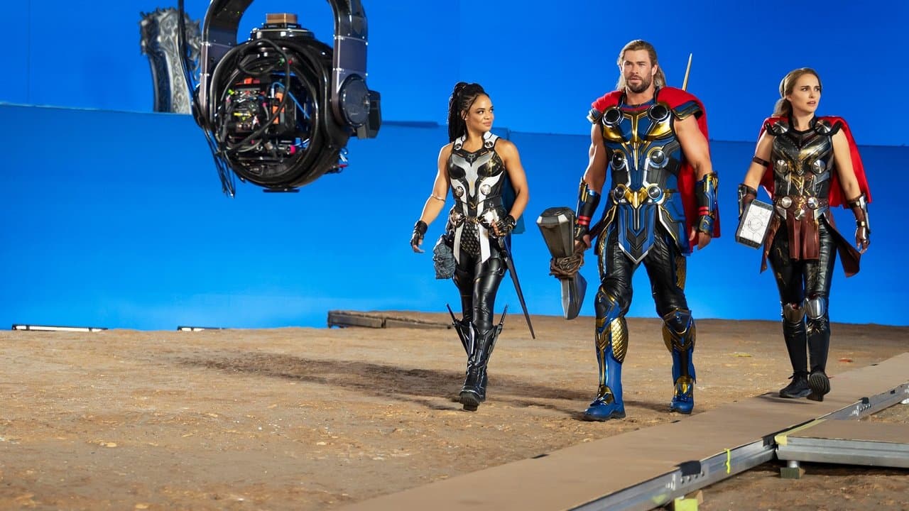 Szene aus GEMEINSAM UNBESIEGBAR: Das Making of Thor: Love and Thunder