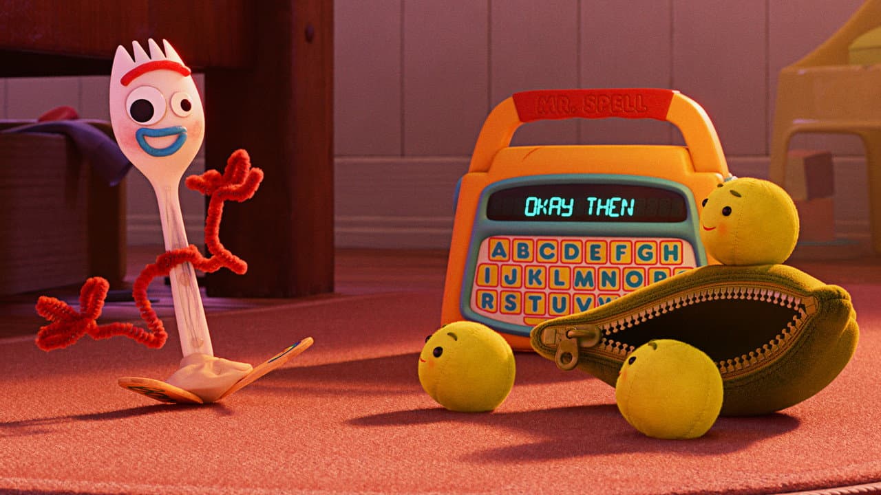 Szene aus Forky hat eine Frage - Was ist Lesen?