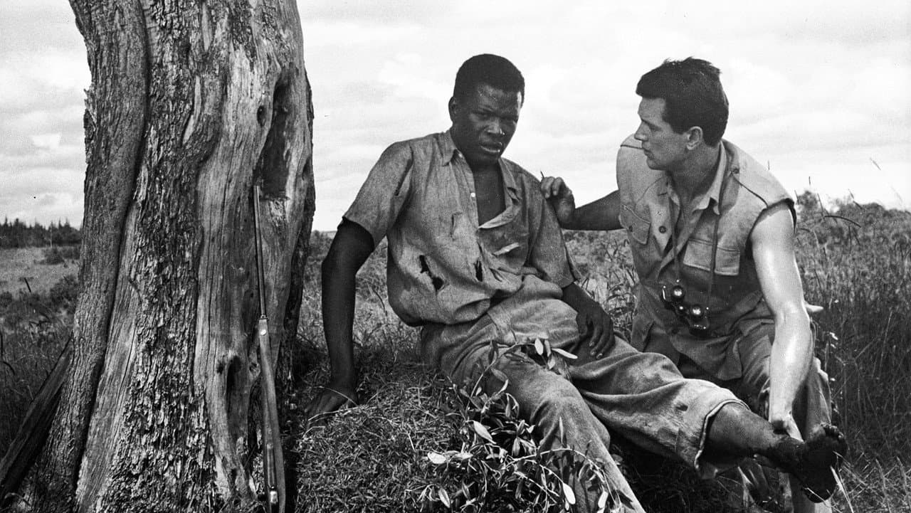 Szene aus Flammen über Afrika
