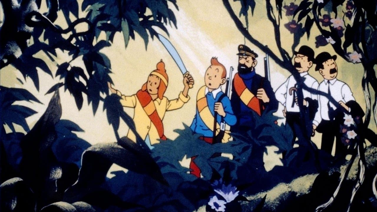 Szene aus Tim und Struppi im Sonnentempel