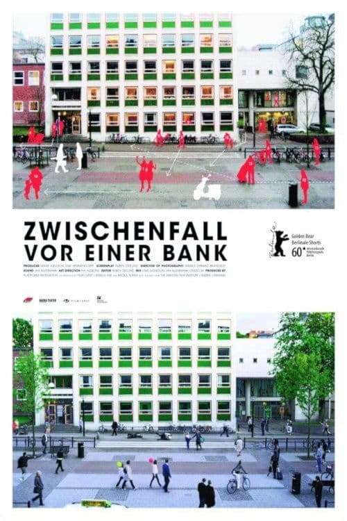 Zwischenfall vor einer Bank